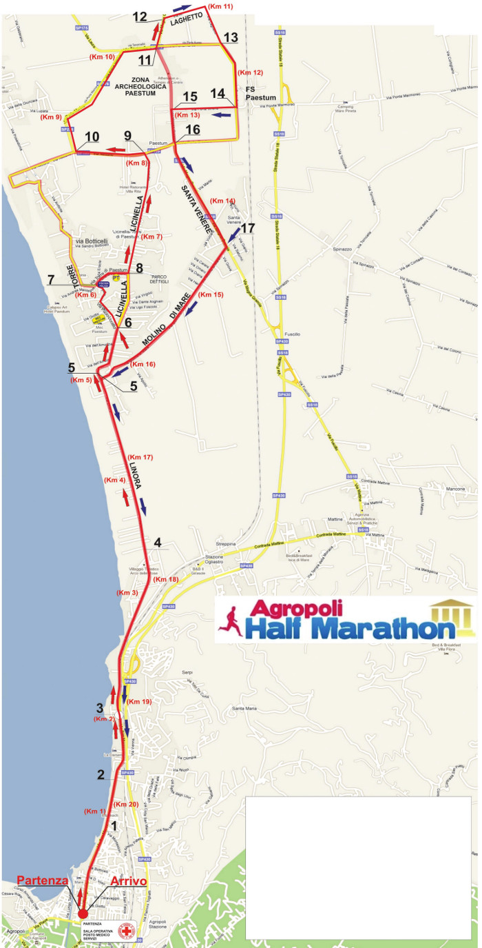 Percorso Agropoli Half Marathon