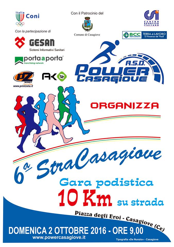 CASAGIOVE corsa podistica Stracasagiove 2016