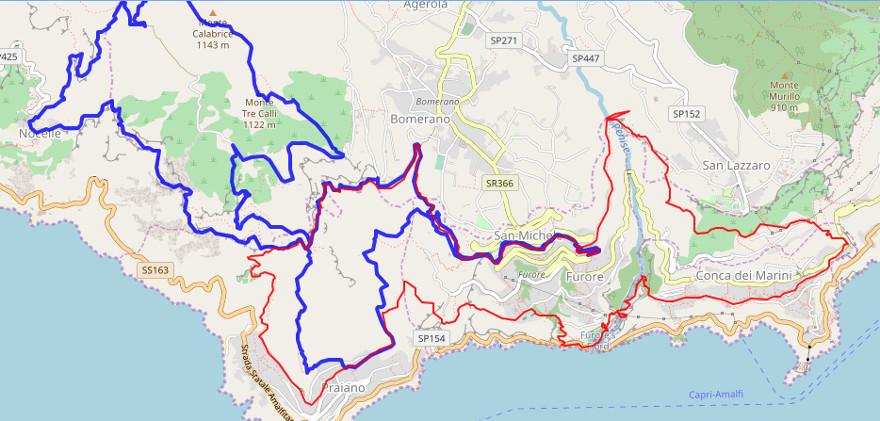 Amalfi Positano Wine Trail 2018 Altimetria