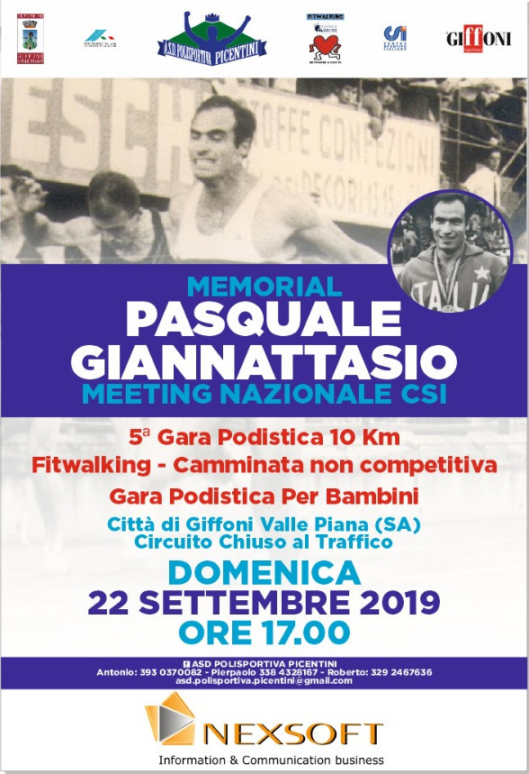 Memorial Pasquale Giannattasio 2019 gara di Giffoni