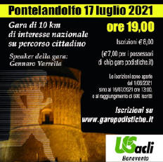 Pontelandolfo gara podistica anno 2021