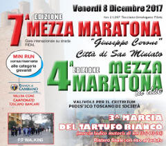 SanMiniato mezzamaratona 2017