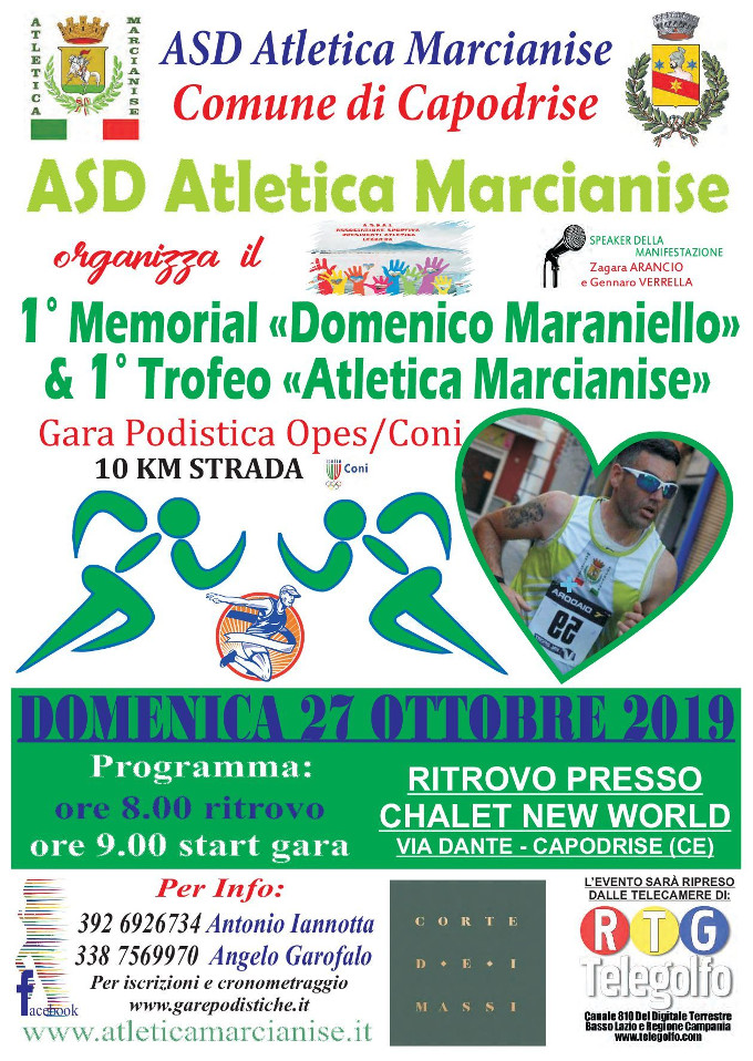 Trofeo Atletica Marcianise 2019 Memorial Maraniello