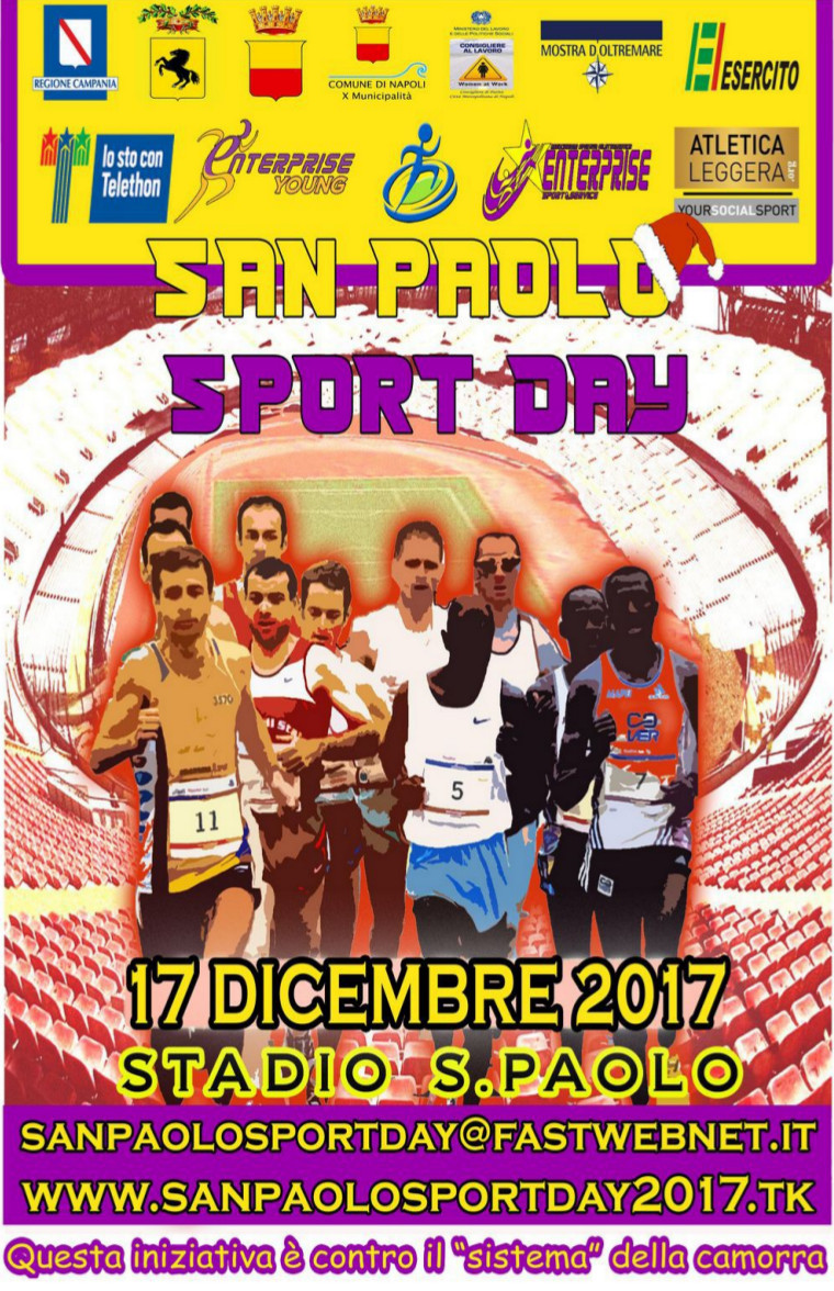 Napoli SanPaolo Sport day gara podistica 2017