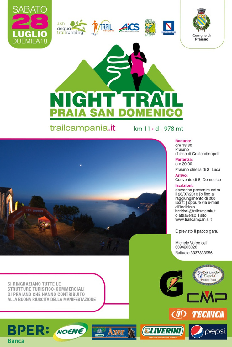 Praiano Night Trail Praia SanDomenico 2018