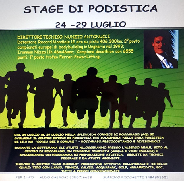Stage podistica Abruzzo 2017