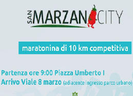 San Marzano City 2019 gara podistica