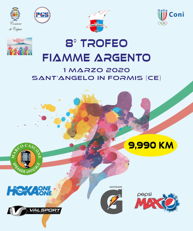 Trofeo Fiamme Argento 2020 gara podistica Sant'Angelo in Formis