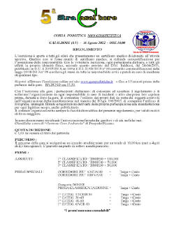 Casalbore gara podistica agosto 2022