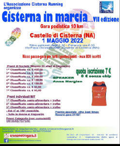Cisterna in marcia 2022 gara podistica