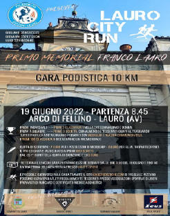 Lauro City Run gara podistica 2022 Arco di Fellino