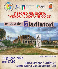 SantaMaria CapuaVetere gara podistica gladiatori 2022