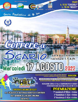 Scario gara podistica agosto 2022
