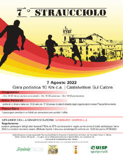 Straucciolo 2022 gara_podistica Castelvetere sul Calore