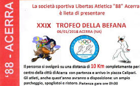 Acerra Trofeo della Befana gennaio 2018