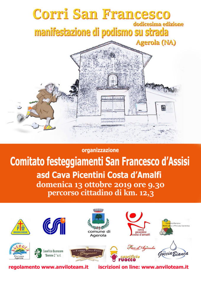 Corri San Francesco 2019 gara di Agerola