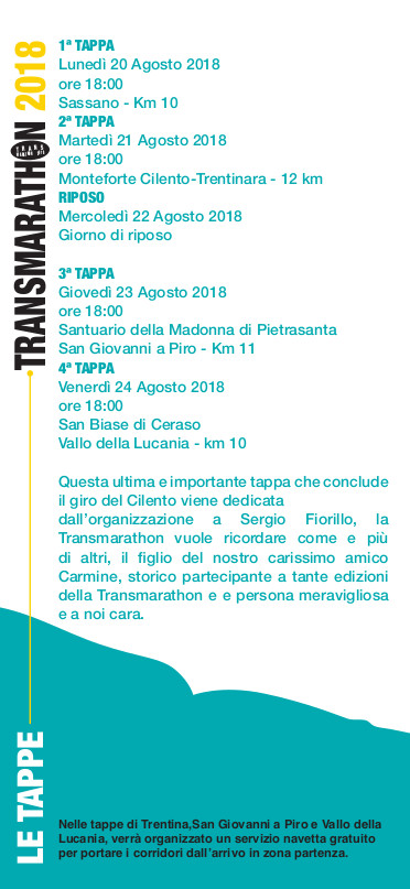 Regolamento Transmarathon Cilento 2018