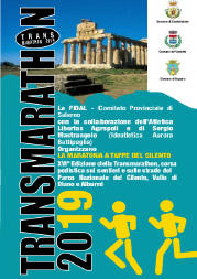 TransMarathon 2019 gare podistiche nel Cilento