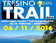 Tresino Trail anno 2016 Agropoli