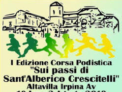 Sui passi Sant'Alberico Crescitelli 2019 gara podistica di Altavilla Irpinia