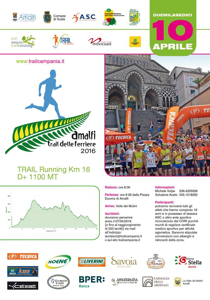 Amalfi Trail delle Ferriere 10 aprile 2016