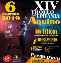 Trofeo dell'Epifania 2018 gara podistica di Aquino