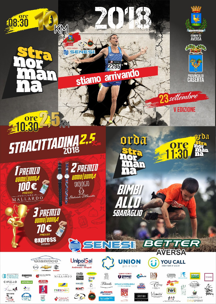 Stranormanna 2018 Aversa gara podistica