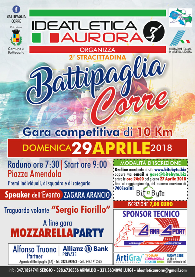 Battipaglia corre gara podistica 2018