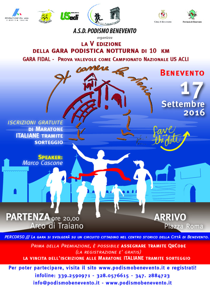 Benevento Xcorrere la storia 2016