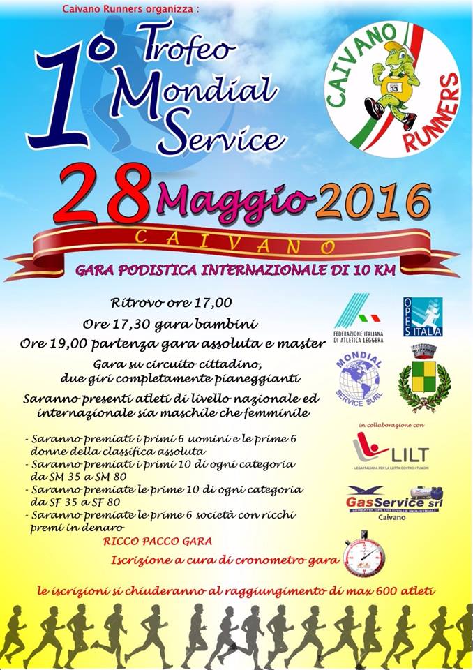 Caivano Trofeo Mondial Service maggio 2016