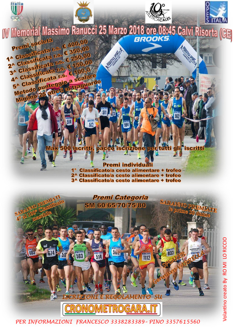 Calvi Risorta gara podistica 2018