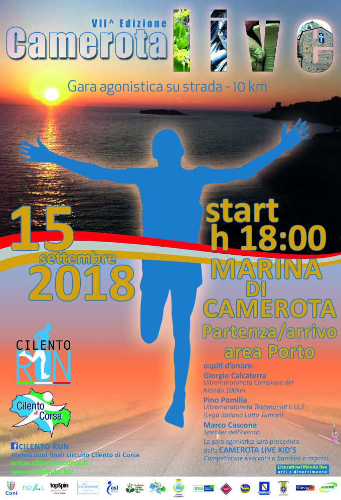 Marina di Camerota live 2018 gara podistica