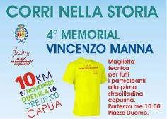 Capua gara podistica memorial Manna anno 2016