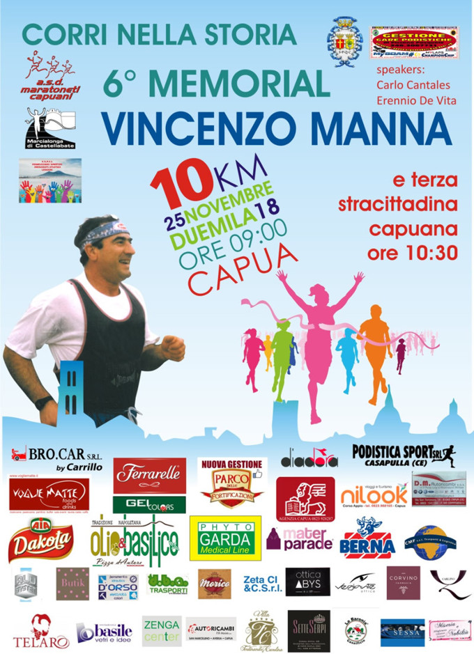 Corri nella_storia memorial Vincenzo Manna 2018 Capua