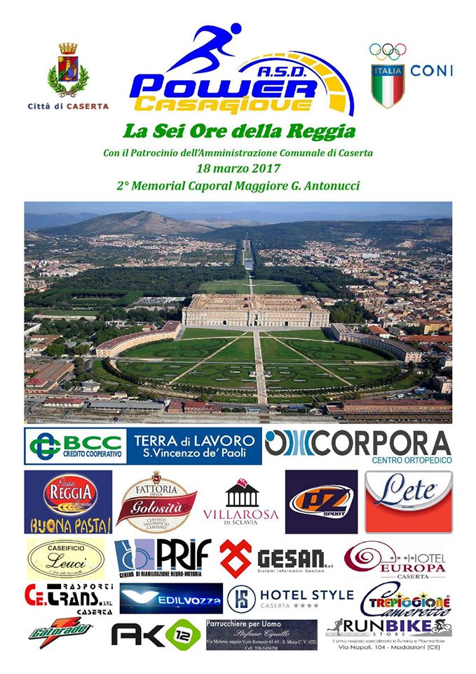 6 ore Reggia Caserta 2017