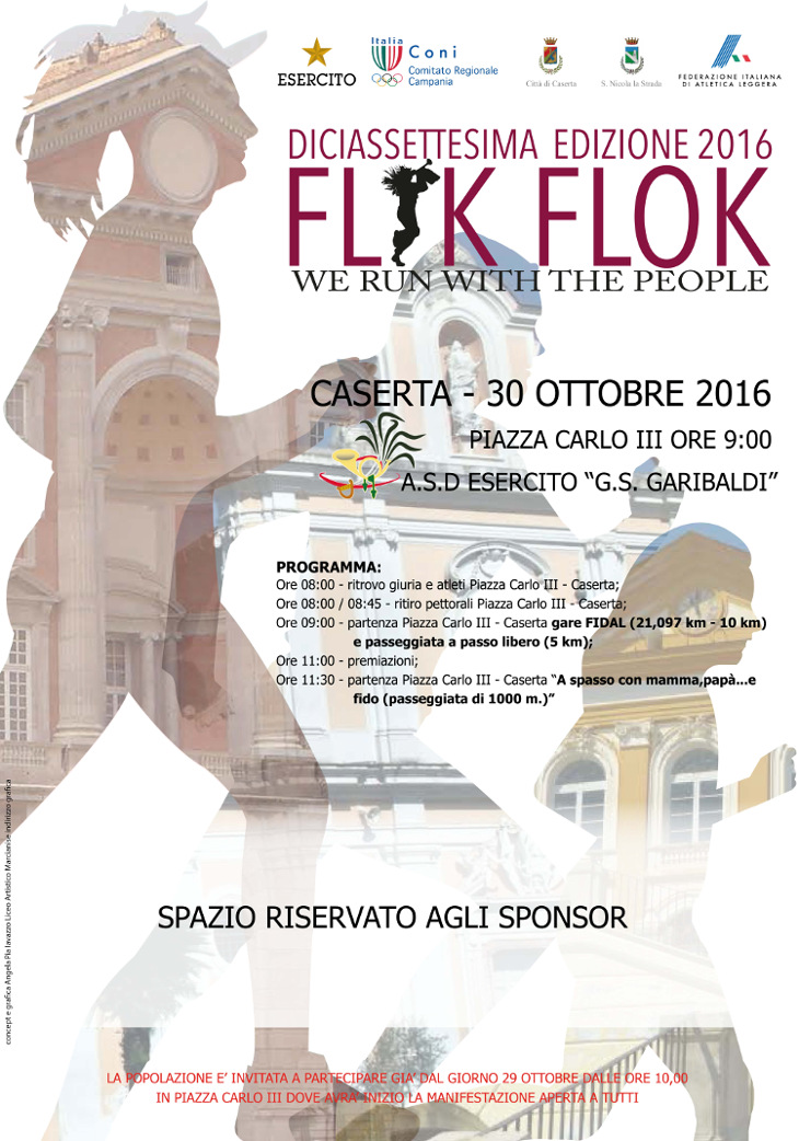 Caserta corsa podistica Flik Flok 2016