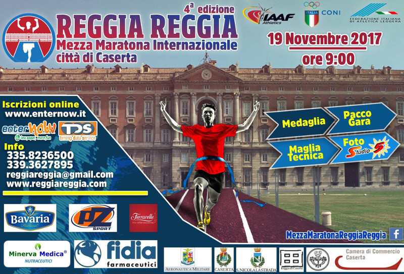 Caserta Mezza maratona Reggia Reggia 2017
