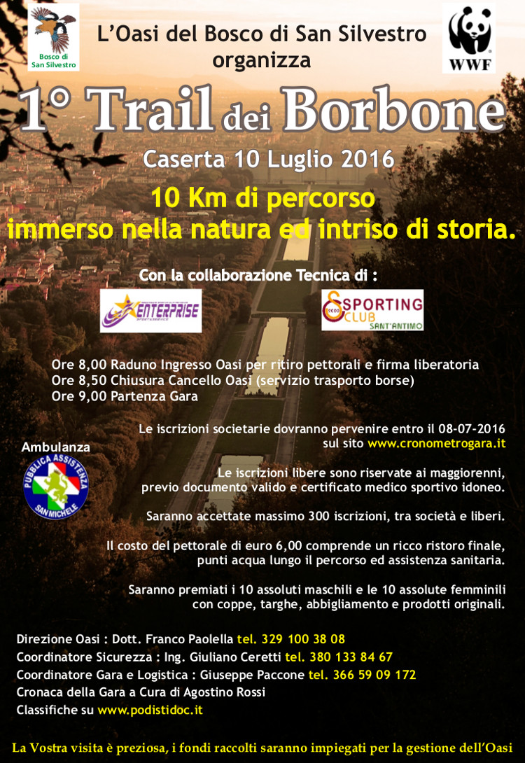 Caserta Trail dei Borbone 2016