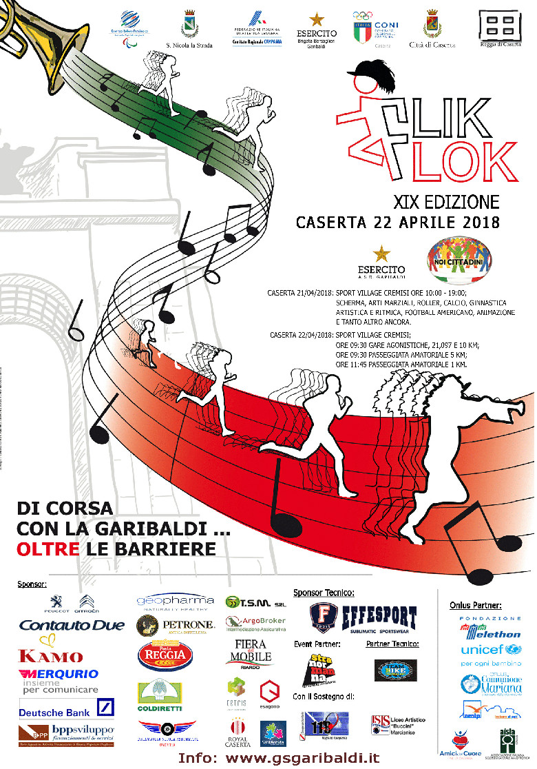 Caserta gara podistica Flik Flok 2018