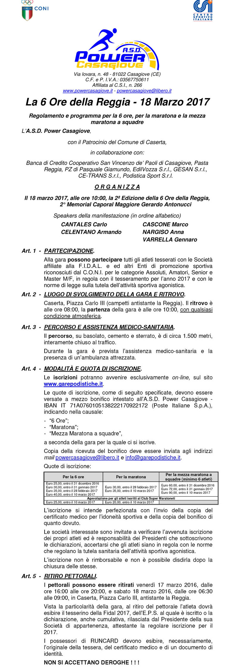 Caserta gara_podistica 6 ore 2017