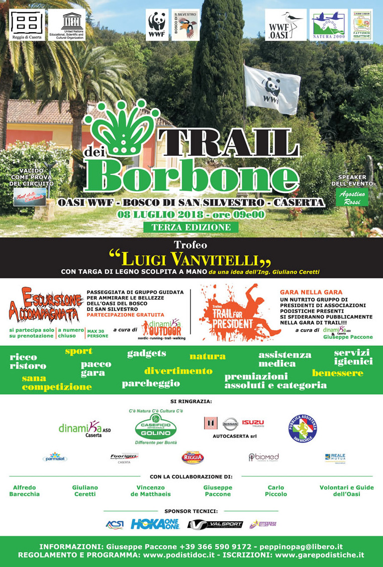 Trail del Borbone 2018 Oasi wwf Caserta