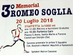 Staffetta Memorial Romeo Soglia 2018 Castel SanGiorgio