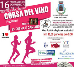Corsa del vino 2020 gara podistica di Castel San Lorenzo