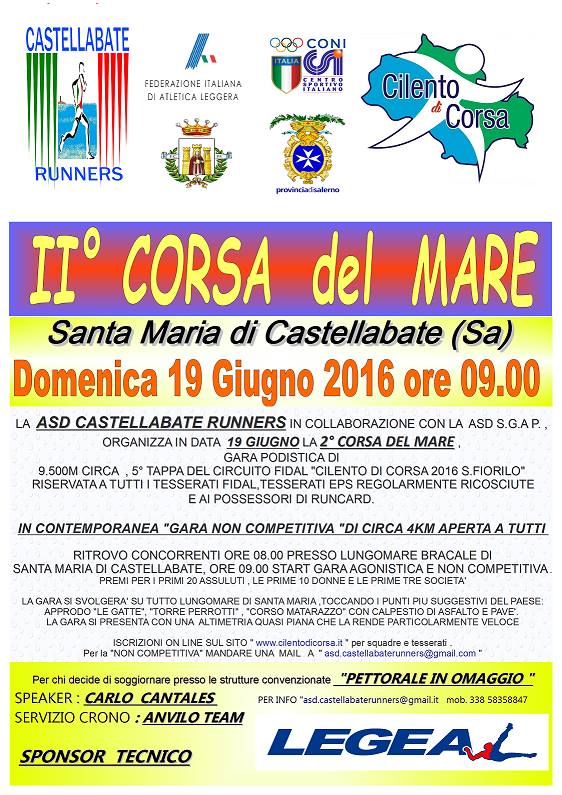 Castellabate Corsa del mare anno 2016