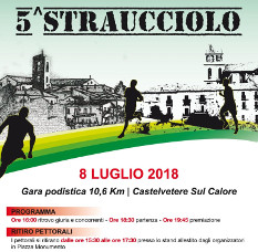 Straucciolo 2018 gara podistica di Castelvetere sul Calore