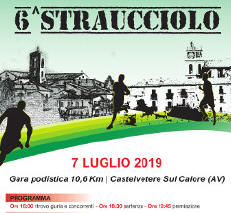 Straucciolo 2019 gara podistica di Castelvetere sul Calore