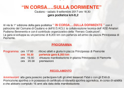 Cautano gara podistica Dormiente 2017