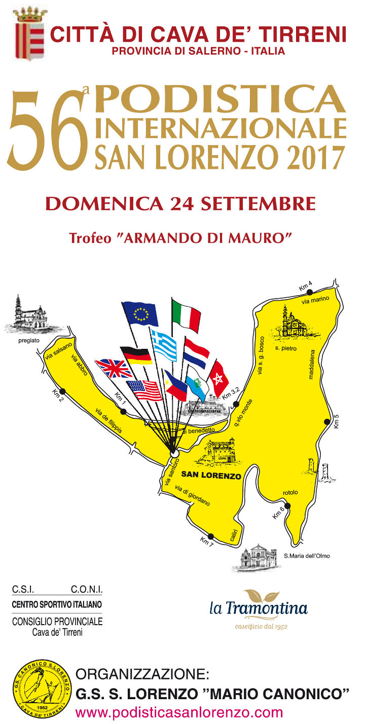 Cava dei Tirreni gara Podistica SanLorenzo 2017