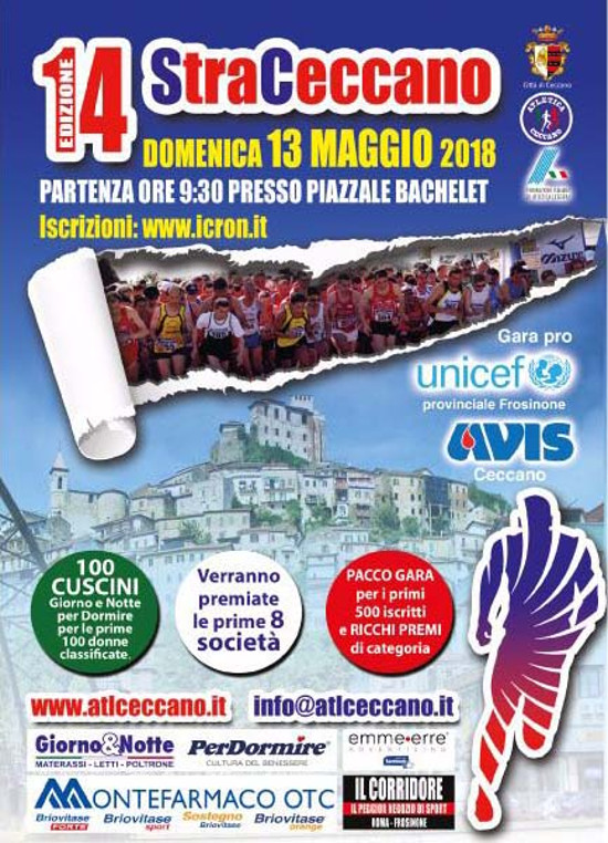 CECCANO gara podistica StraCeccano 2018