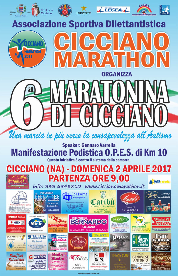 Cicciano gara podistica 2017